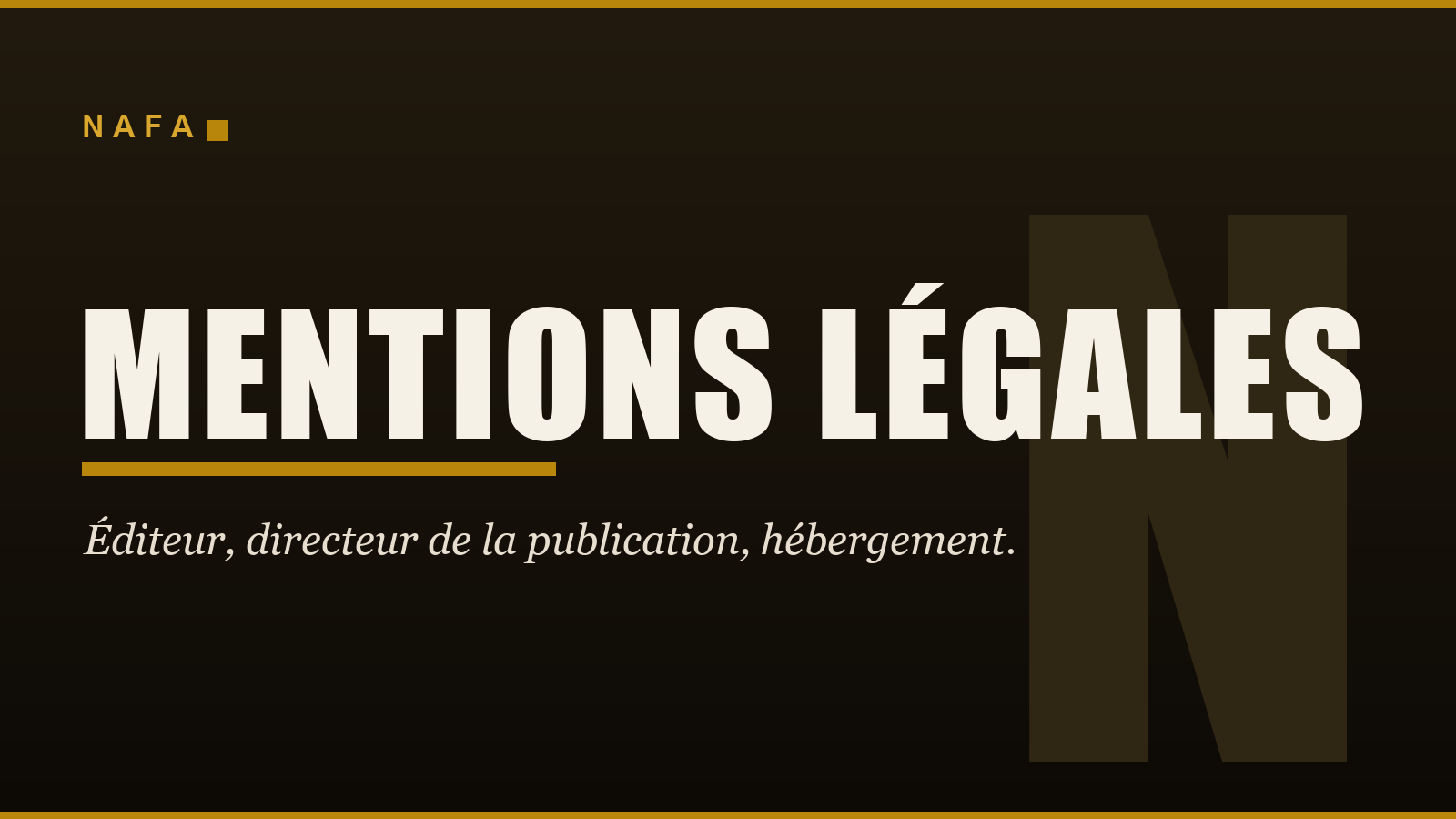 Mentions légales