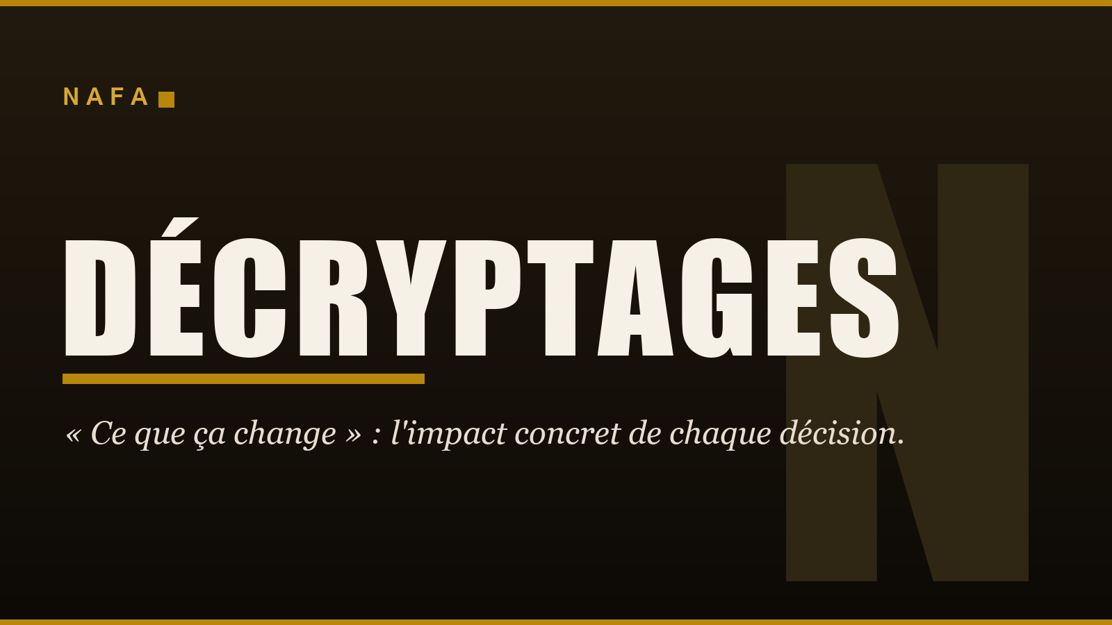 Décryptages