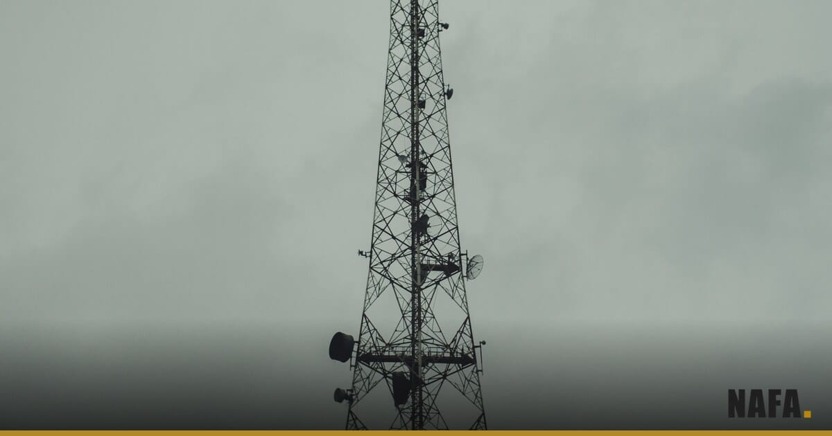 Antenne de télécommunications mobile en Afrique de l'Ouest