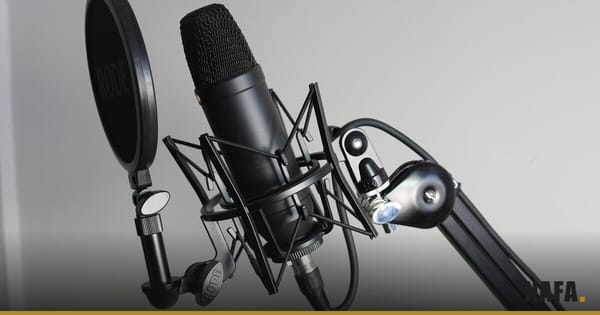 Microphone de studio en gros plan