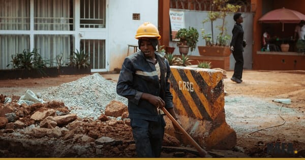 Chantier de construction urbain, illustration du logement en Afrique de l'Ouest